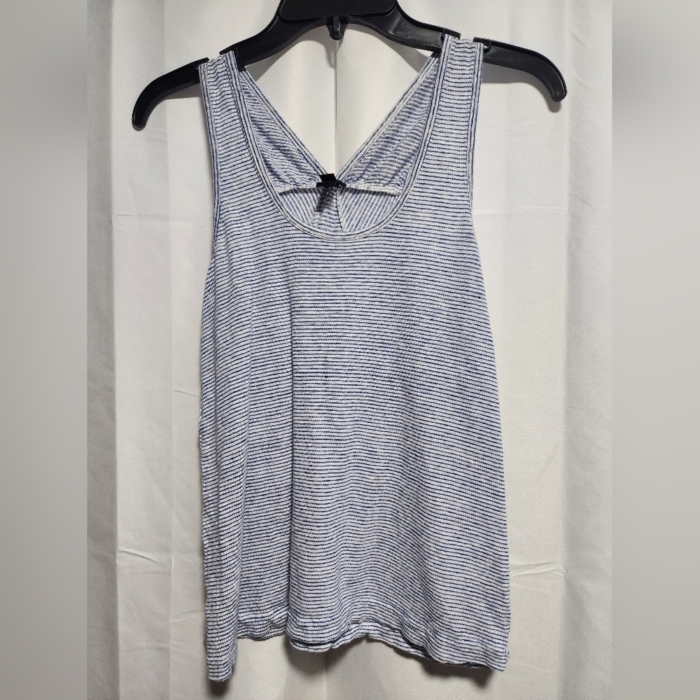 J. Crew Blue White Stripe Tank Top XS
